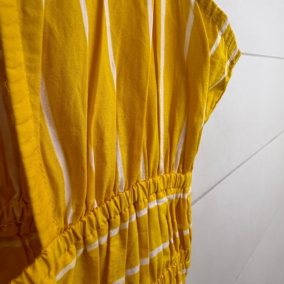 NEW Faithfull The Brand Adia STRIPE JEAN Midi Dress WOMEN 10 CITRUS - Picture 9 of 16